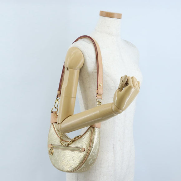 LOUIS VUITTON Monogram Laminated Jacquard Loop Bag Gold M22928 LV Auth 209671SAM
