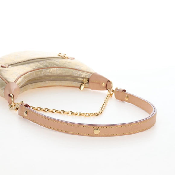 LOUIS VUITTON Monogram Laminated Jacquard Loop Bag Gold M22928 LV Auth 209671SAM