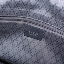GUCCI Bamboo Shoulder Bag Canvas Black Silver 001 1638 Auth 209672-14