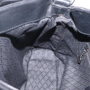 GUCCI Bamboo Shoulder Bag Canvas Black Silver 001 1638 Auth 209672-16