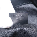 GUCCI Bamboo Shoulder Bag Canvas Black Silver 001 1638 Auth 209672-20