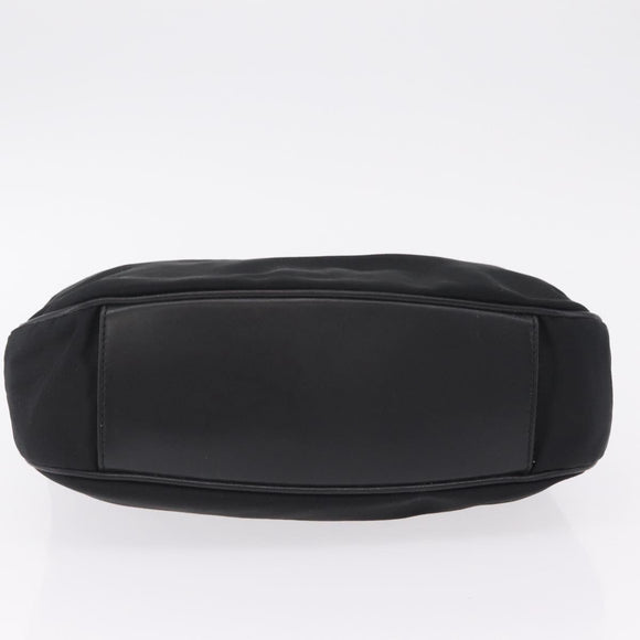 GUCCI Bamboo Shoulder Bag Canvas Black Silver 001 1638 Auth 209672
