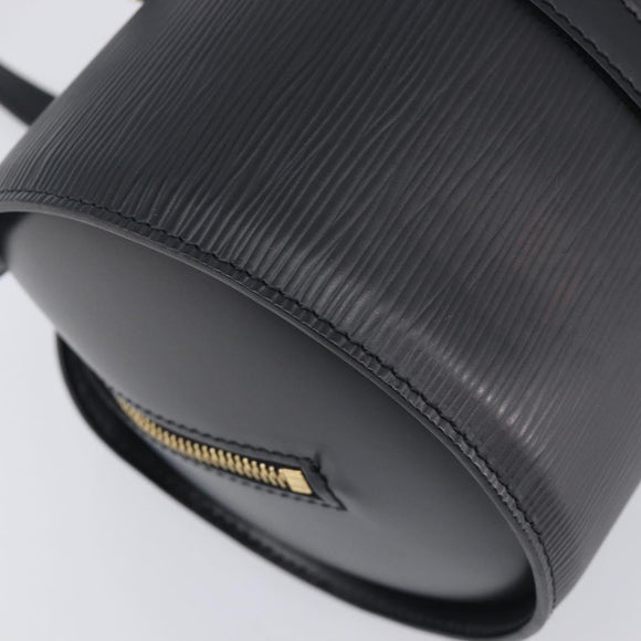 LOUIS VUITTON Epi Soufflot Hand Bag Black M52222 LV Auth 209676V