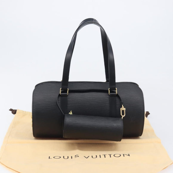 LOUIS VUITTON Epi Soufflot Hand Bag Black M52222 LV Auth 209676V