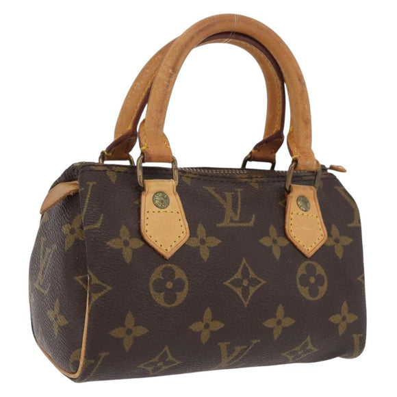 LOUIS VUITTON Monogram Mini Speedy Hand Bag M41534 LV Auth 209679