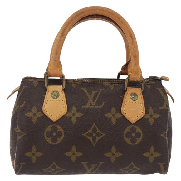 LOUIS VUITTON Monogram Mini Speedy Hand Bag M41534 LV Auth 209679