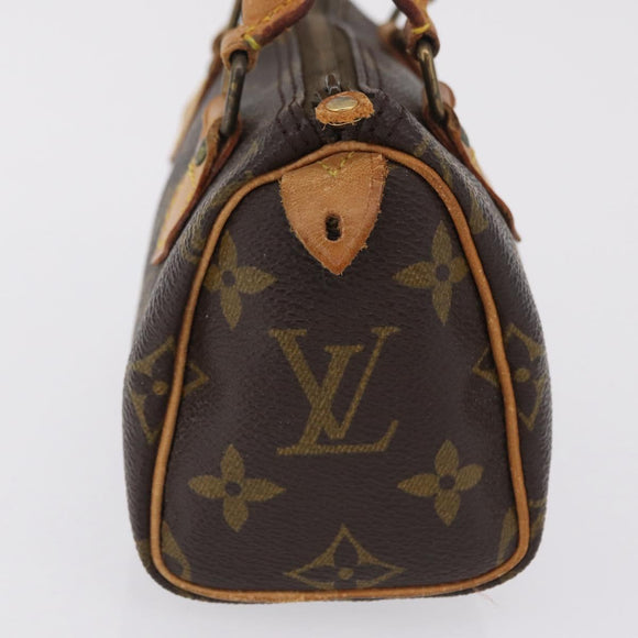 LOUIS VUITTON Monogram Mini Speedy Hand Bag M41534 LV Auth 209679