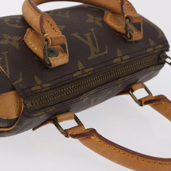 LOUIS VUITTON Monogram Mini Speedy Hand Bag M41534 LV Auth 209679