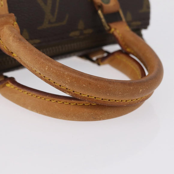 LOUIS VUITTON Monogram Mini Speedy Hand Bag M41534 LV Auth 209679