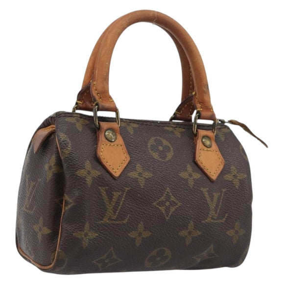 LOUIS VUITTON Monogram Mini Speedy Hand Bag M41534 LV Auth 209680