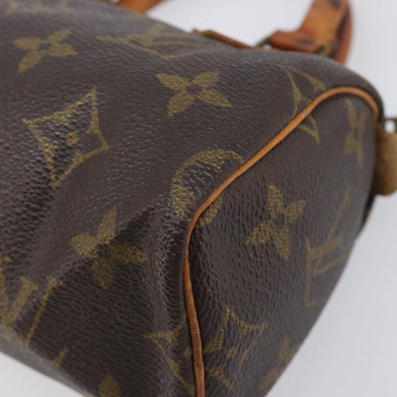 LOUIS VUITTON Monogram Mini Speedy Hand Bag M41534 LV Auth 209680