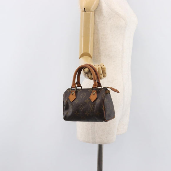 LOUIS VUITTON Monogram Mini Speedy Hand Bag M41534 LV Auth 209680