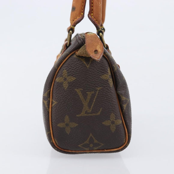LOUIS VUITTON Monogram Mini Speedy Hand Bag M41534 LV Auth 209680