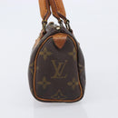 LOUIS VUITTON Monogram Mini Speedy Hand Bag M41534 LV Auth 209680-5