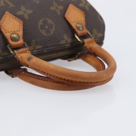 LOUIS VUITTON Monogram Mini Speedy Hand Bag M41534 LV Auth 209680