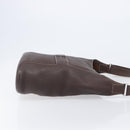 HERMES Good News GM Shoulder Bag Leather Dark Brown Silver Auth 209685V-3