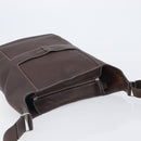 HERMES Good News GM Shoulder Bag Leather Dark Brown Silver Auth 209685V-6