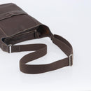 HERMES Good News GM Shoulder Bag Leather Dark Brown Silver Auth 209685V-7