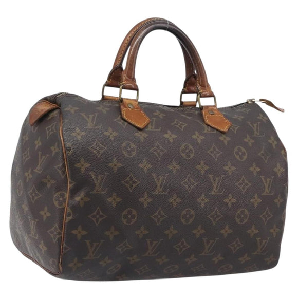 LOUIS VUITTON Monogram Speedy 30 Hand Bag M41526 LV Auth 209687