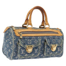 LOUIS VUITTON Monogram Denim Neo Speedy Hand Bag Blue M95019 LV Auth 209688V-1