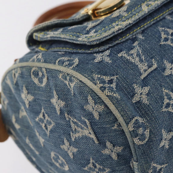 LOUIS VUITTON Monogram Denim Neo Speedy Hand Bag Blue M95019 LV Auth 209688V