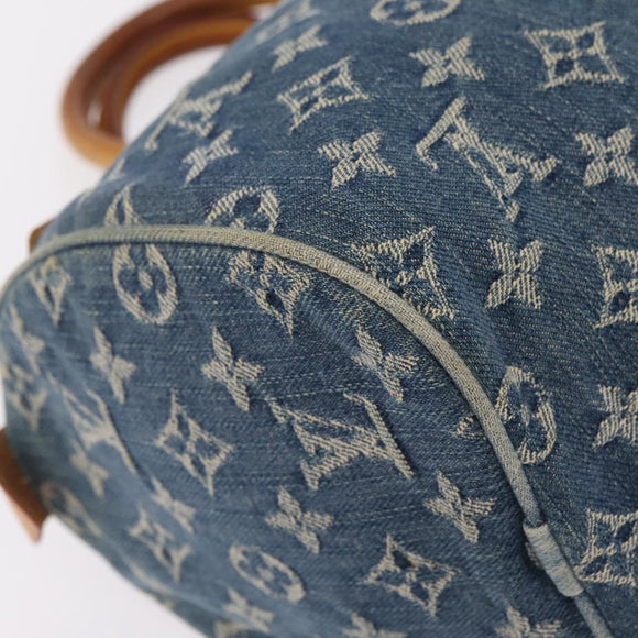 LOUIS VUITTON Monogram Denim Neo Speedy Hand Bag Blue M95019 LV Auth 209688V