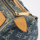 LOUIS VUITTON Monogram Denim Neo Speedy Hand Bag Blue M95019 LV Auth 209688V-14