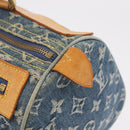 LOUIS VUITTON Monogram Denim Neo Speedy Hand Bag Blue M95019 LV Auth 209688V-17