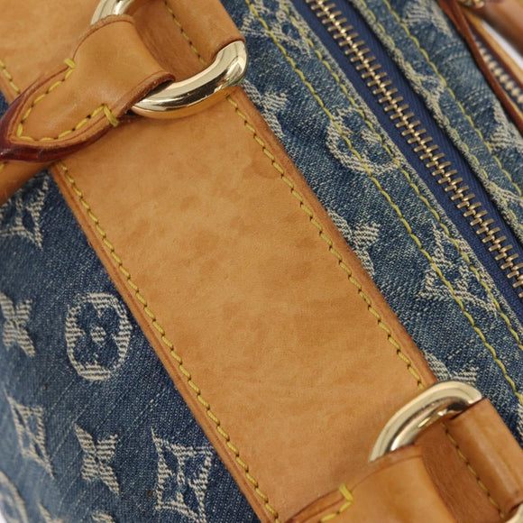 LOUIS VUITTON Monogram Denim Neo Speedy Hand Bag Blue M95019 LV Auth 209688V