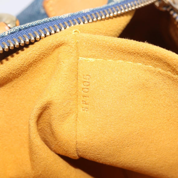 LOUIS VUITTON Monogram Denim Neo Speedy Hand Bag Blue M95019 LV Auth 209688V