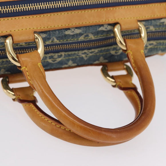 LOUIS VUITTON Monogram Denim Neo Speedy Hand Bag Blue M95019 LV Auth 209688V