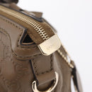 GUCCI GuccissimaGG Sukey Hand Bag Leather Brown Gold Tone 247902 Auth 209691A-15