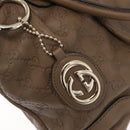 GUCCI GuccissimaGG Sukey Hand Bag Leather Brown Gold Tone 247902 Auth 209691A-16