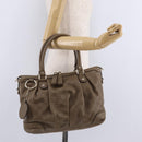 GUCCI GuccissimaGG Sukey Hand Bag Leather Brown Gold Tone 247902 Auth 209691A-25