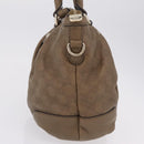GUCCI GuccissimaGG Sukey Hand Bag Leather Brown Gold Tone 247902 Auth 209691A-4