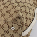GUCCI GG Canvas Web Sherry Line Tote Bag Beige Silver 232970 Auth 209693-11