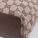 GUCCI GG Canvas Tote Bag Pink Gold Tone 002 1099 Auth 209694-10