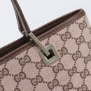 GUCCI GG Canvas Tote Bag Pink Gold Tone 002 1099 Auth 209694-14