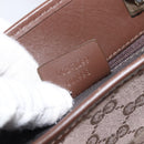 GUCCI GG Canvas Tote Bag Pink Gold Tone 002 1099 Auth 209694-21