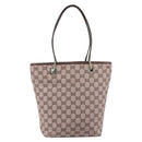 GUCCI GG Canvas Tote Bag Pink Gold Tone 002 1099 Auth 209694-3