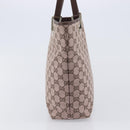 GUCCI GG Canvas Tote Bag Pink Gold Tone 002 1099 Auth 209694-4