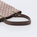 GUCCI GG Canvas Tote Bag Pink Gold Tone 002 1099 Auth 209694-7