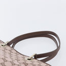 GUCCI GG Canvas Tote Bag Pink Gold Tone 002 1099 Auth 209694-8