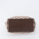 GUCCI GG Canvas Tote Bag Pink Gold Tone 002 1099 Auth 209694-9