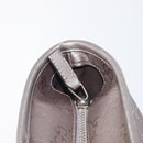 GUCCI GG Implementation Tote Bag PVC Leather Silver 211138 Auth 209695-15
