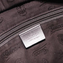 GUCCI GG Implementation Tote Bag PVC Leather Silver 211138 Auth 209695-16