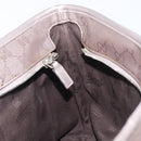GUCCI GG Implementation Tote Bag PVC Leather Silver 211138 Auth 209695-18