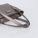 GUCCI GG Implementation Tote Bag PVC Leather Silver 211138 Auth 209695-7