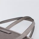 GUCCI GG Implementation Tote Bag PVC Leather Silver 211138 Auth 209695-8