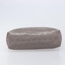 GUCCI GG Implementation Tote Bag PVC Leather Silver 211138 Auth 209695-9